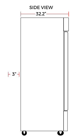 Coldline C-1FE 29" Single Solid Door Reach-In Freezer