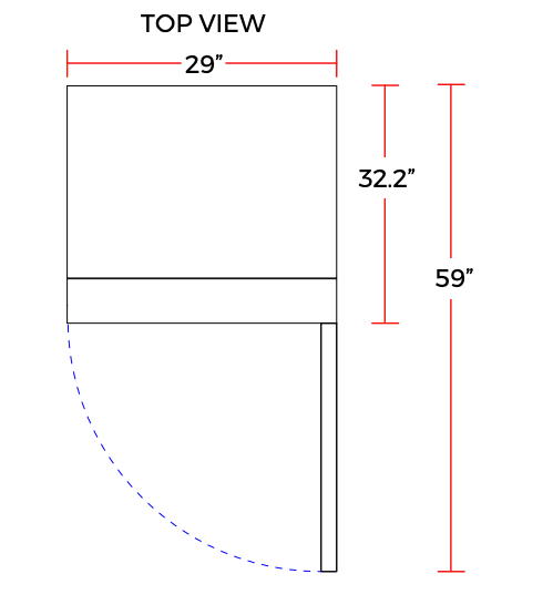 Coldline C-1FE 29" Single Solid Door Reach-In Freezer