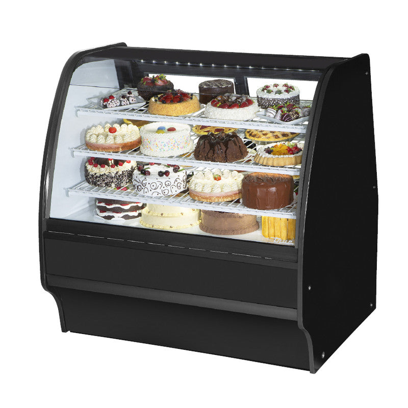 True TGM-R-48-SC/SC-B-W Refrigerated Bakery Display Case, 48 1/4" Wide, 2 Doors, 6 Shelves
