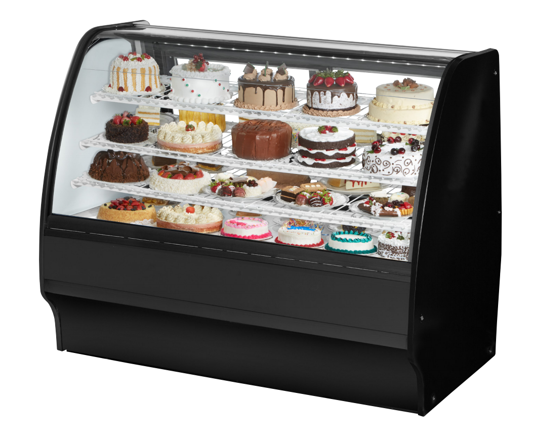True TGM-R-59-SC/SC-S-S Refrigerated Bakery Display Case, 59 1/4" Wide, 2 Doors, 6 Shelves
