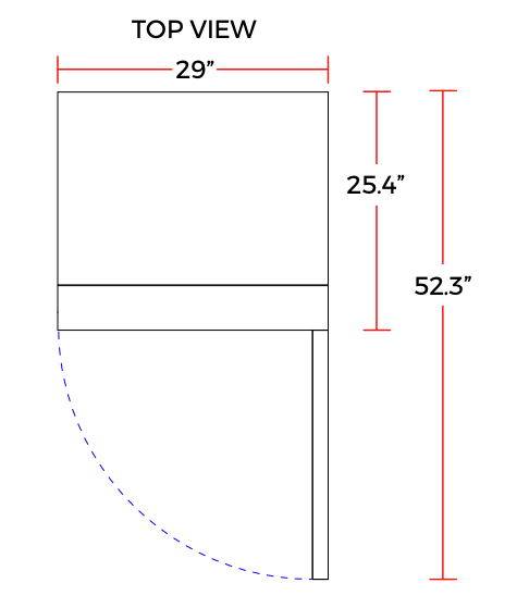 Coldline C19F 29" Single Solid Door Narrow Depth Reach-In Freezer