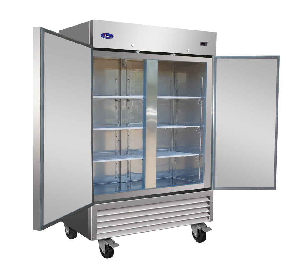 Valpro VP2R-HC 49 cu. ft. Double Solid Door Refrigerator