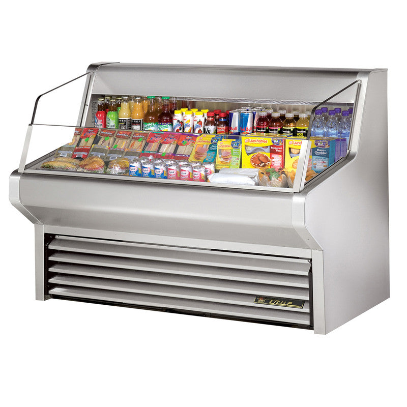 True THAC-60-S-LD Open Refrigerated Display Merchandiser, 60 1/8" Wide, 3 Shelves