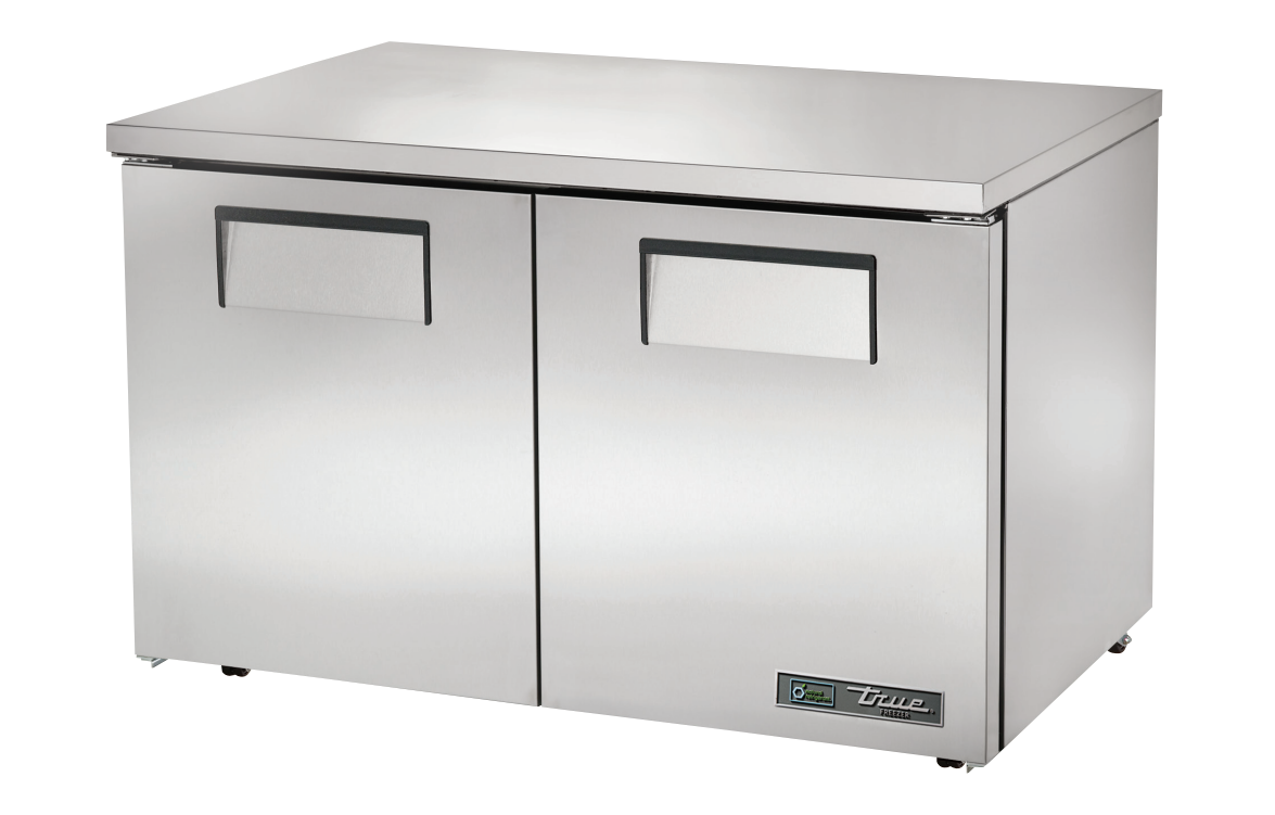 True TUC-48F-LP-HC Undercounter Freezer, 48 3/8" Wide, 2 Doors, 4 Shelves
