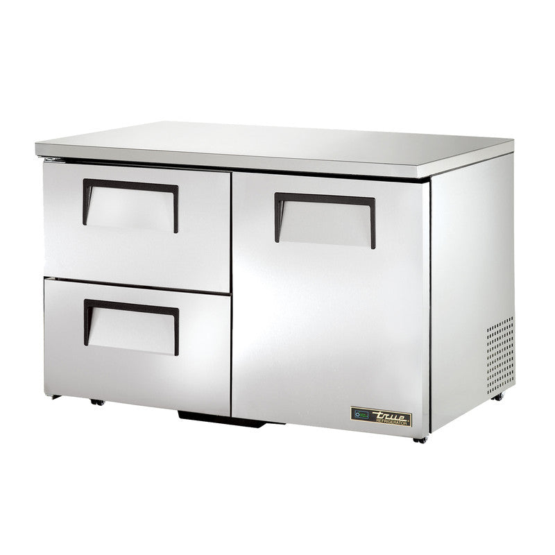 True TUC-48D-2-LP-HC Undercounter Refrigerator, 48 3/8" Wide, 1 Door, 2 Shelves