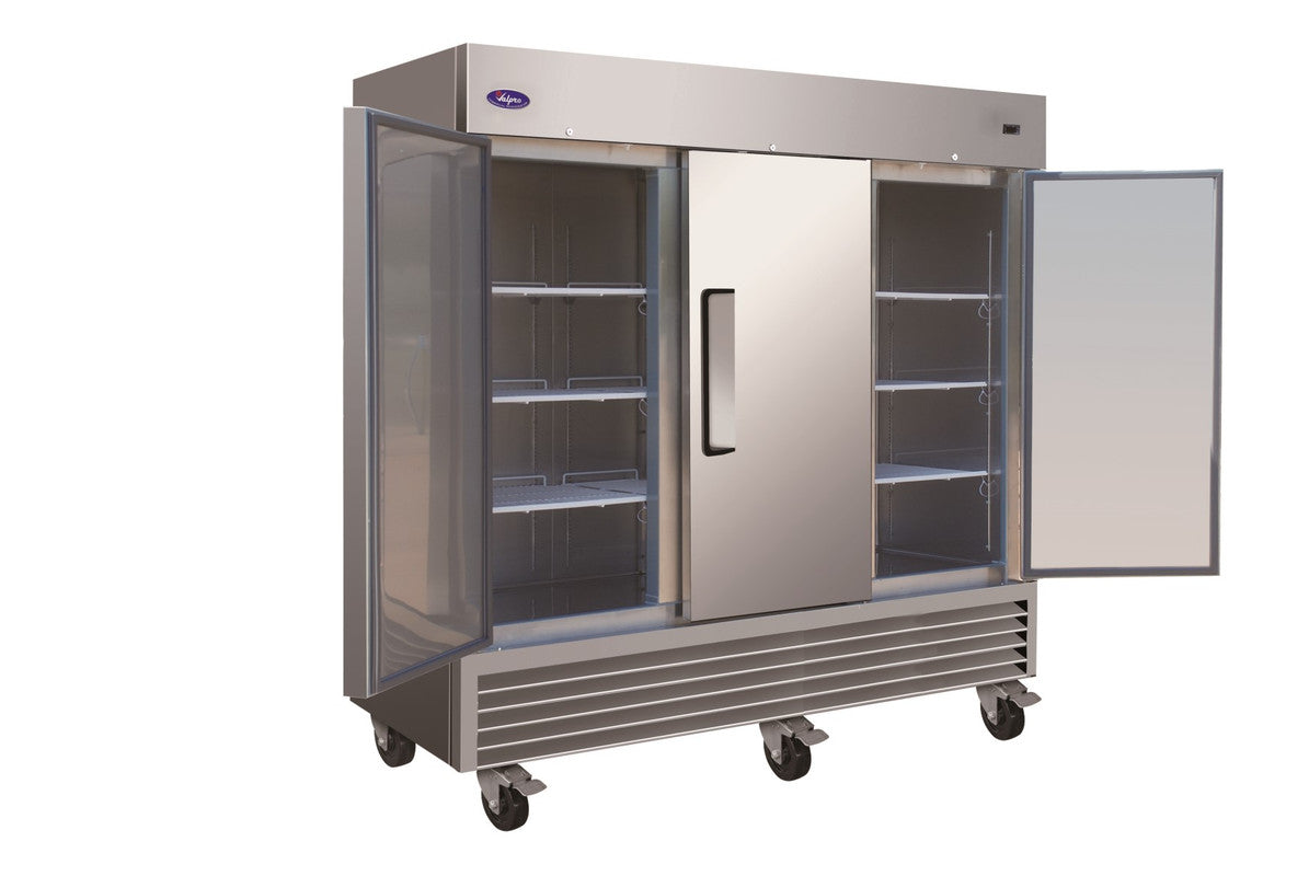 Valpro VP3R-HC 72 cu. ft. Triple Solid Door Refrigerator