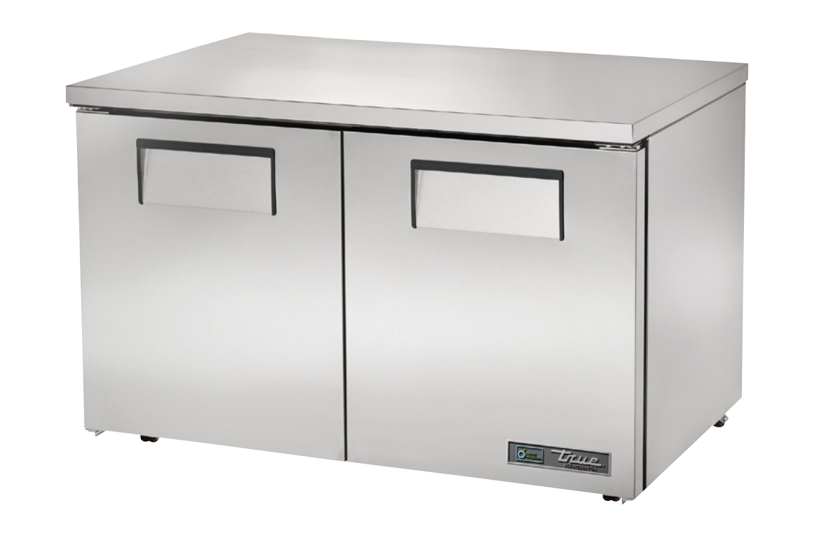 True TUC-48-LP-HC Undercounter Refrigerator, 48 3/8" Wide, 2 Doors, 4 Shelves