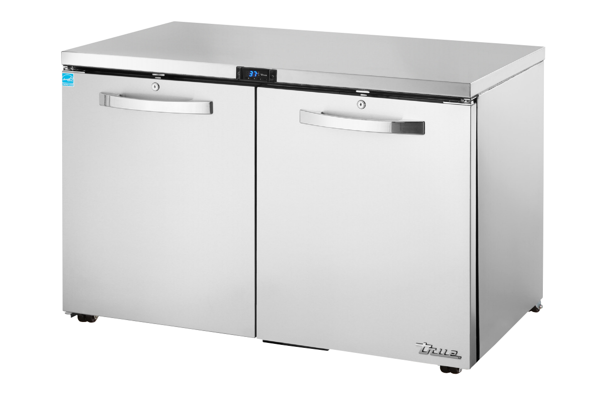 True TUC-48-LP-HC~SPEC3 Undercounter Refrigerator, 48 3/8" Wide, 2 Doors, 4 Shelves, Spec Series