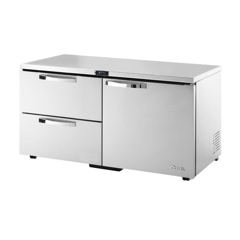 True TUC-60D-2-LP-HC~SPEC3 Undercounter Refrigerator, 60 3/8" Wide, 1 Door, 2 Shelves, Spec Series