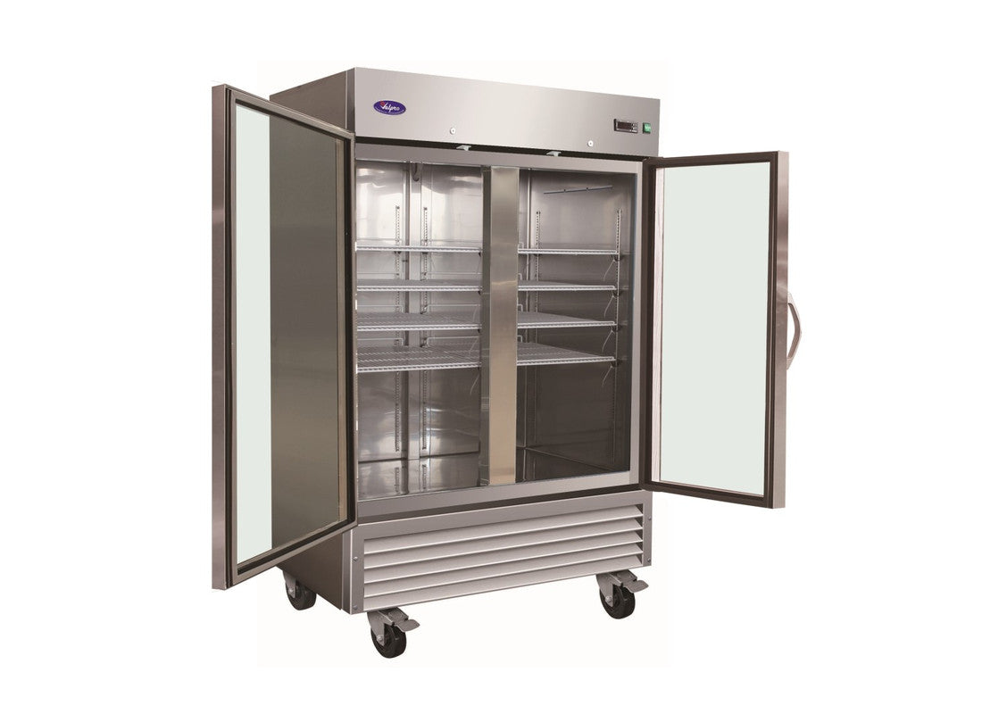 Valpro VP2RG-HC 49 cu. ft. Double Glass Door Refrigerator