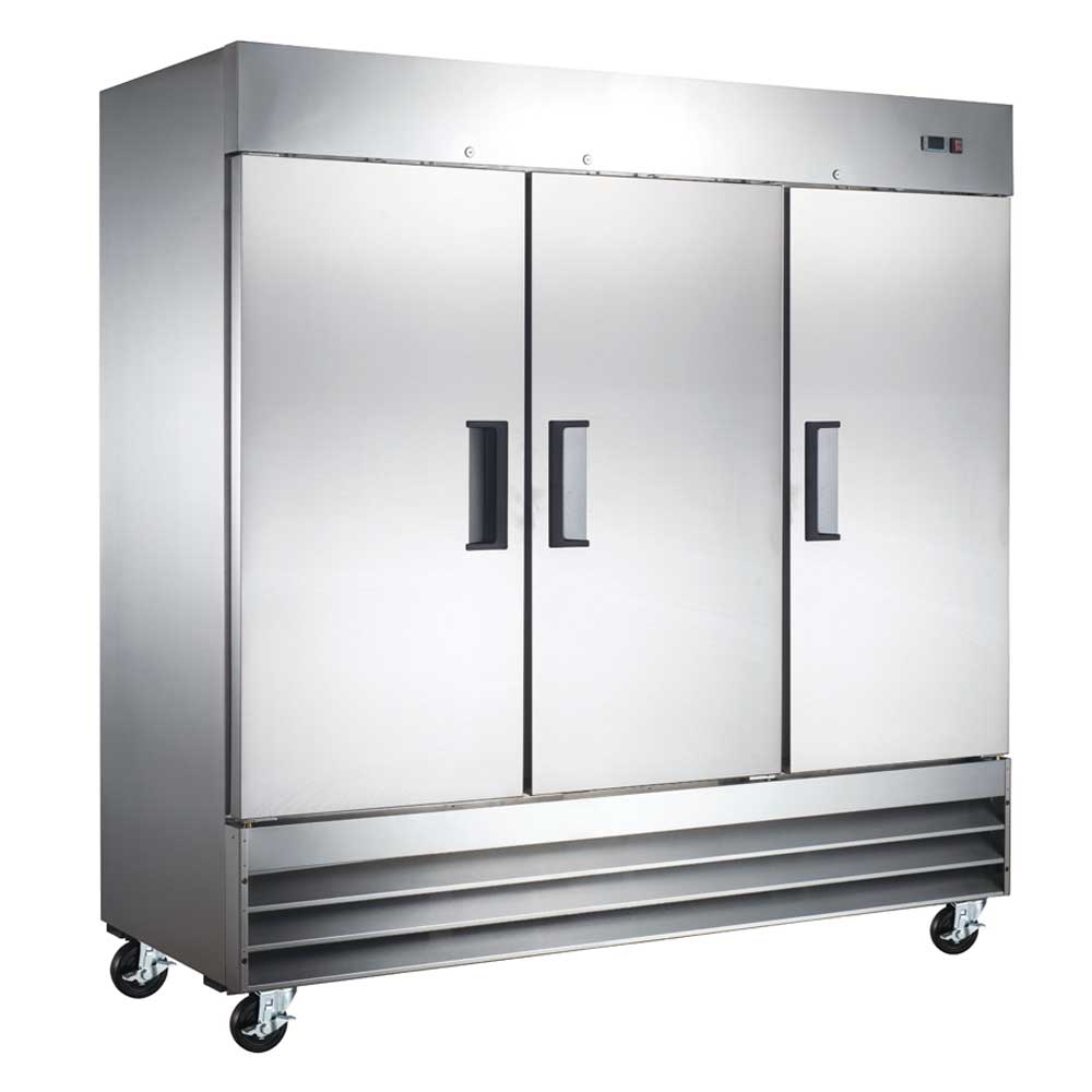 Coldline C-3RE 81" Triple Solid Door Reach-In Refrigerator