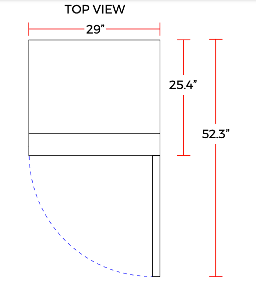 Coldline C19R 29" Single Solid Door Narrow Depth Reach-In Refrigerator