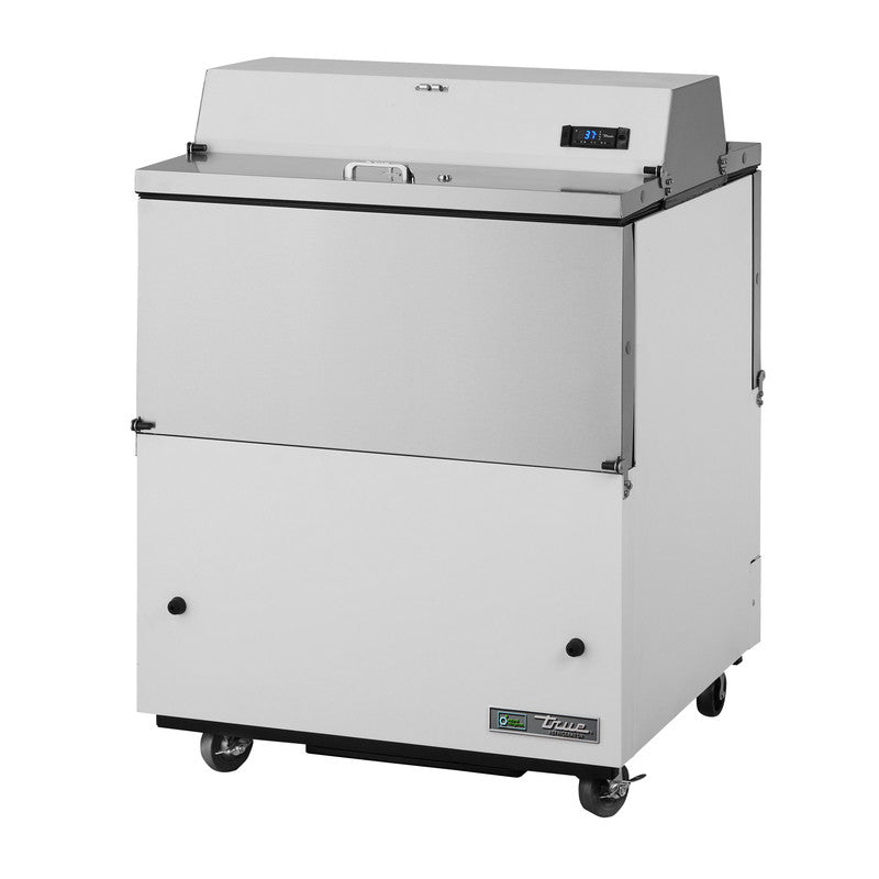 True TMC-34-DS-HC Milk Cooler, 34" Wide, 4 Doors, 8 Crate Capacity, 2 Floor Racks
