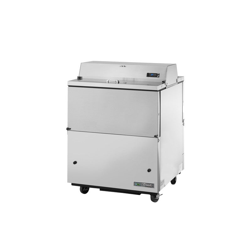 True TMC-34-S-DS-HC Milk Cooler, 34" Wide, 4 Doors, 8 Crate Capacity, 2 Floor Racks