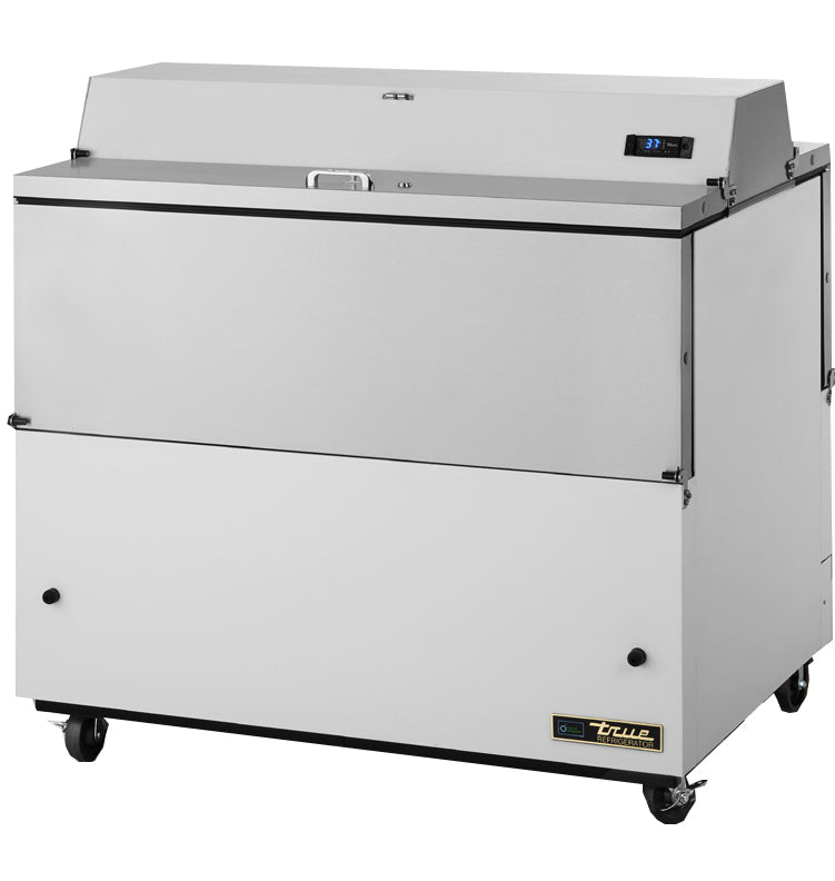 True TMC-49-DS-HC Milk Cooler, 49" Wide, 4 Doors, 12 Crate Capacity, 3 Floor Racks