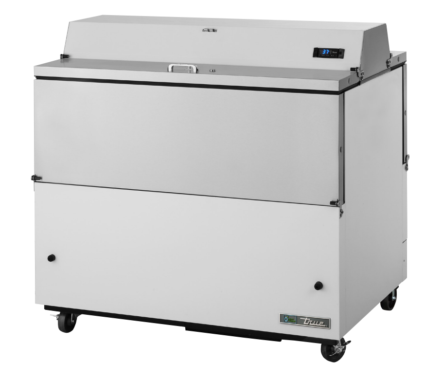 True TMC-49-DS-HC Milk Cooler, 49" Wide, 4 Doors, 12 Crate Capacity, 3 Floor Racks