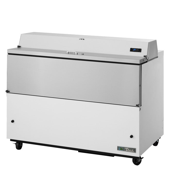 True TMC-49-SS-HC Milk Cooler, 49" Wide, 2 Doors, 12 Crate Capacity, 3 Floor Racks