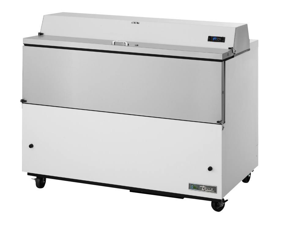 True TMC-49-SS-HC Milk Cooler, 49" Wide, 2 Doors, 12 Crate Capacity, 3 Floor Racks