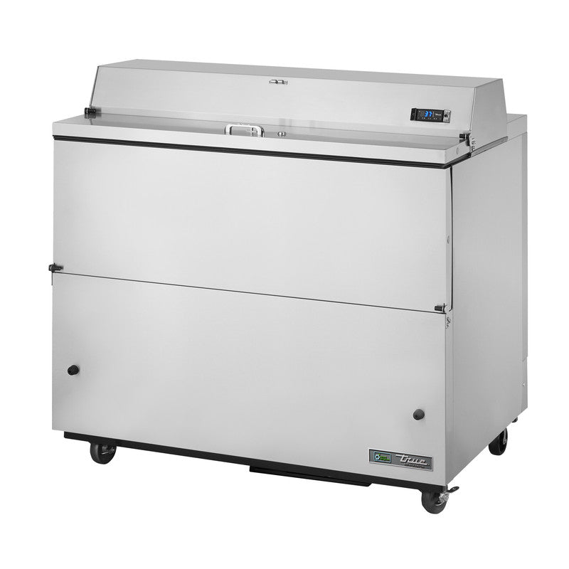 True TMC-49-S-SS-HC Milk Cooler, 49" Wide, 2 Doors, 12 Crate Capacity, 3 Floor Racks