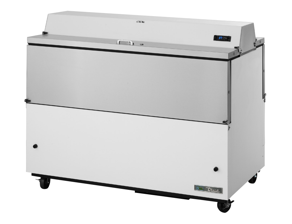 True TMC-58-DS-HC Milk Cooler, 58" Wide, 4 Doors, 16 Crate Capacity, 3 Floor Racks