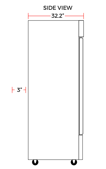 Coldline C-2RE 54" Double Solid Door Reach-In Refrigerator