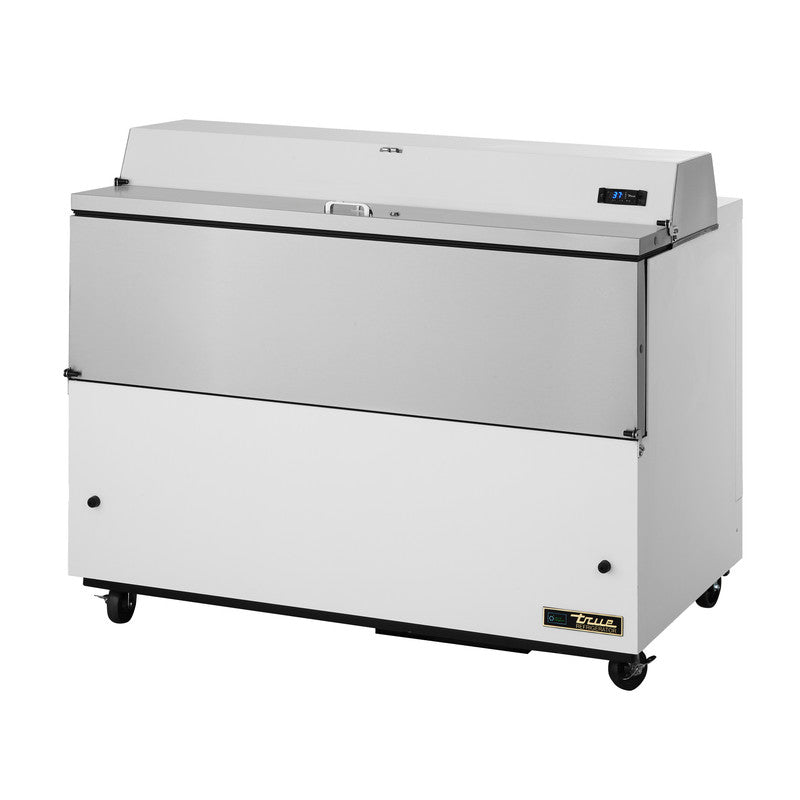 True TMC-58-SS-HC Milk Cooler, 58" Wide, 2 Doors, 16 Crate Capacity, 3 Floor Racks