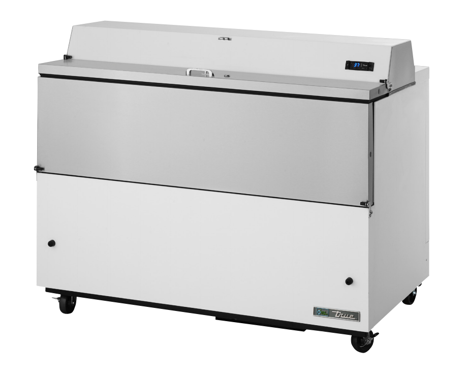 True TMC-58-SS-HC Milk Cooler, 58" Wide, 2 Doors, 16 Crate Capacity, 3 Floor Racks