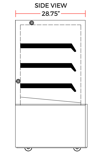 Coldline CD48 48" Refrigerated Bakery Display Case