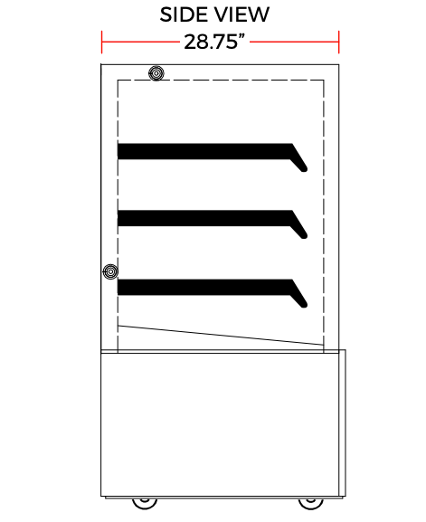 Coldline CD60 60" Refrigerated Bakery Display Case