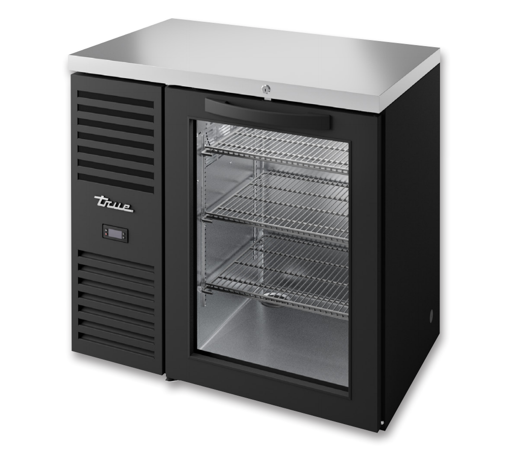 True TBR36-RISZ1-L-B-G-1 Back Bar Cooler, 36" Wide, 1 Door