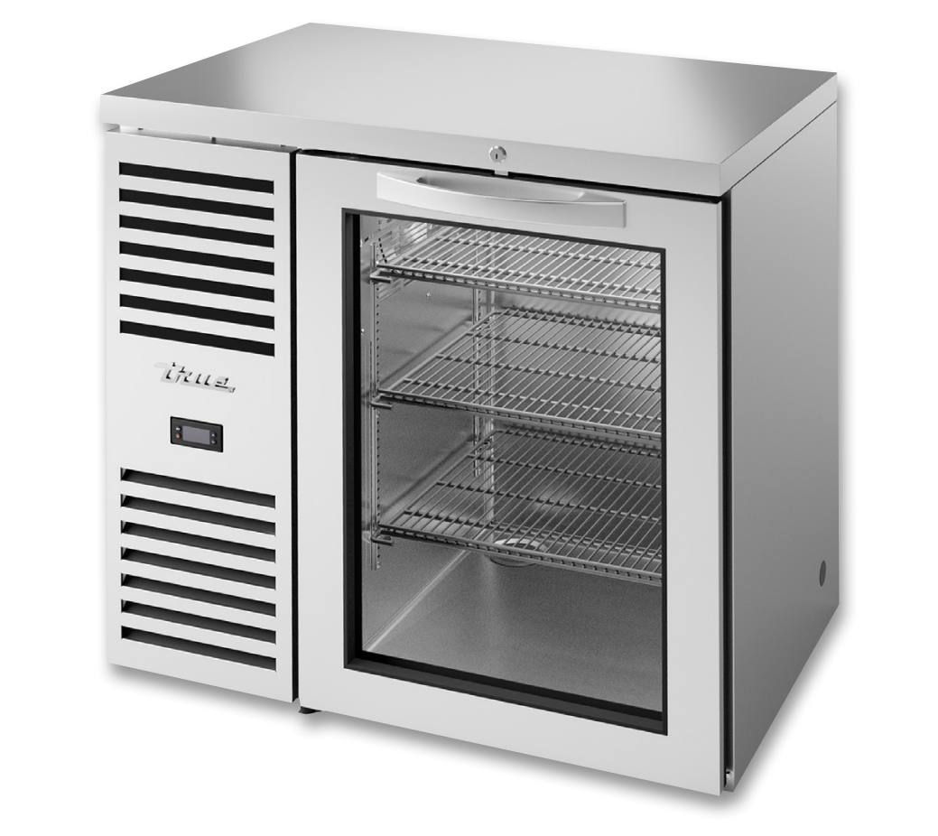True TBR36-RISZ1-L-S-G-1 Back Bar Cooler, 36" Wide, 1 Door