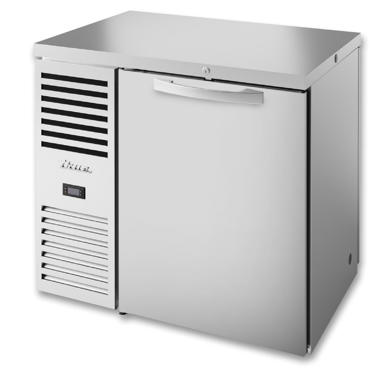 True TBR36-PTSZ1-L-S-S-S-1 Pass-Thru Back Bar Cooler, 36" Wide, 2 Doors
