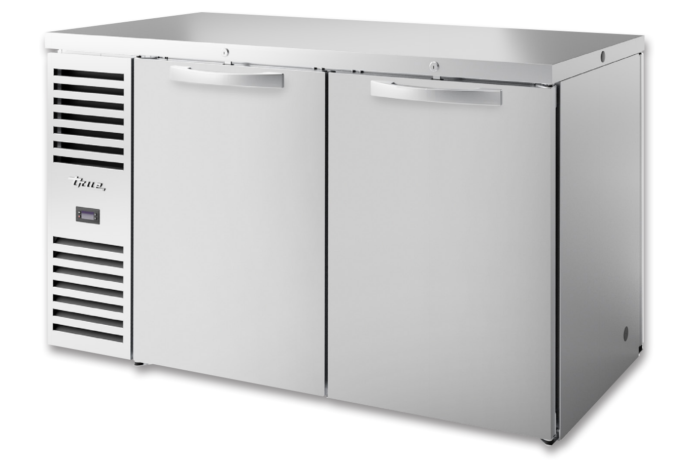 True TBR60-PTSZ1-L-S-SS-SS-1 Pass-Thru Back Bar Cooler, 60" Wide, 2 Doors
