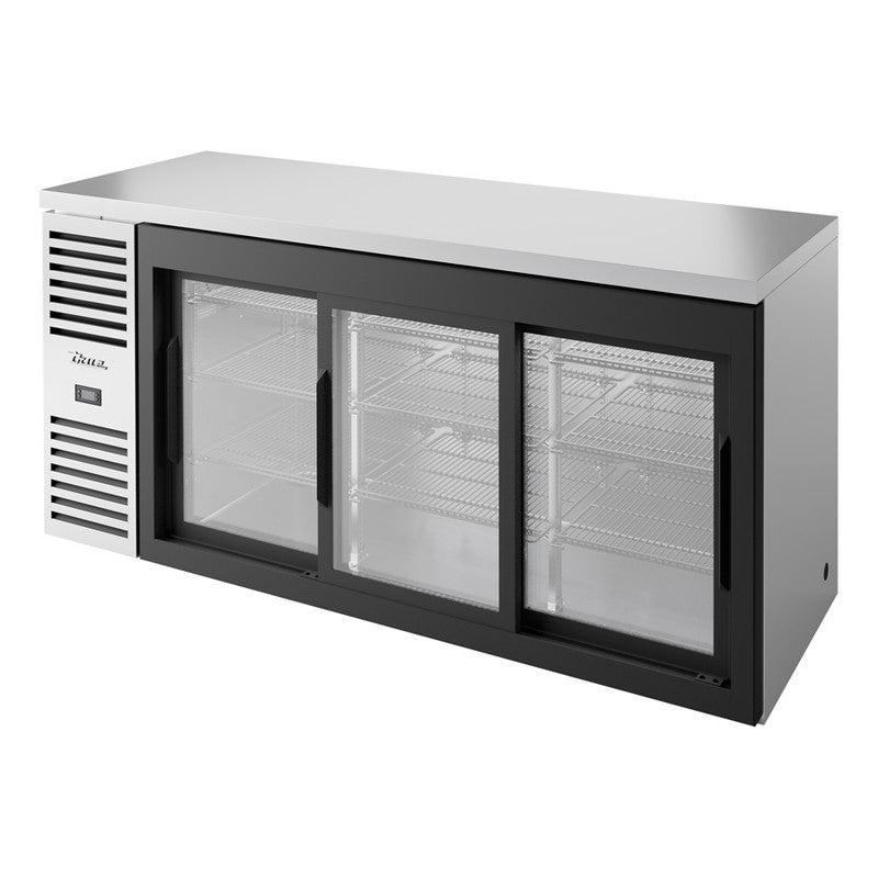 True TBR72-RISZ1-L-S-111-1 Back Bar Cooler, 72" Wide, 3 Doors