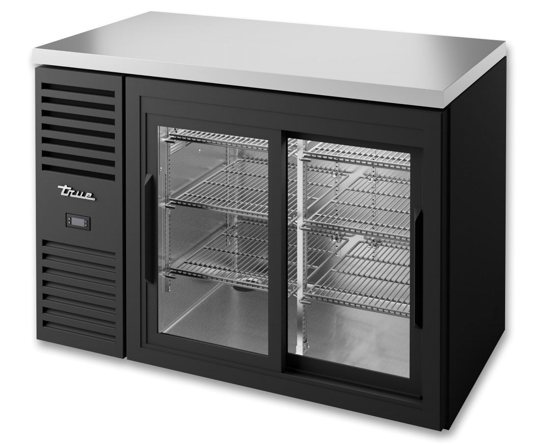 True TBR48-RISZ1-L-B-11-1 Back Bar Cooler, 48" Wide, 2 Doors