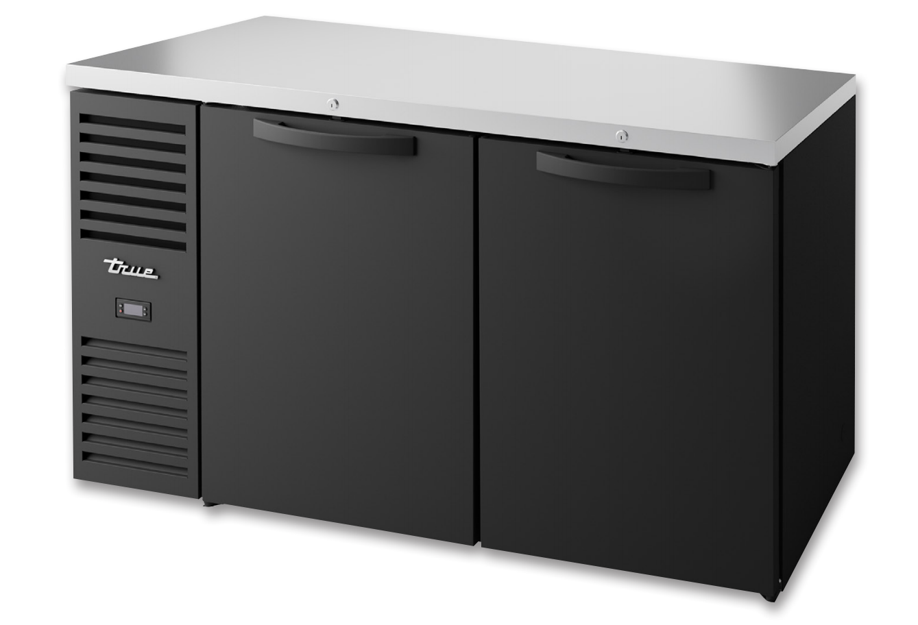 True TBR60-RISZ1-L-B-SS-1 Back Bar Cooler, 60" Wide, 2 Doors