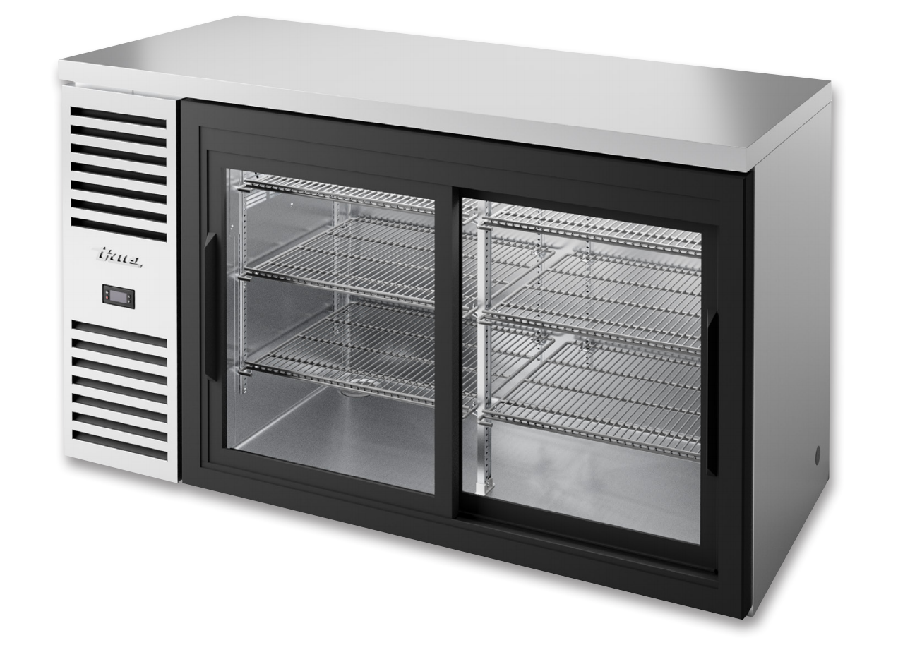 True TBR60-RISZ1-L-S-11-1 Back Bar Cooler, 60" Wide, 2 Doors