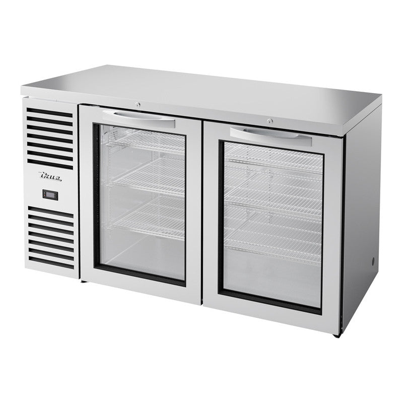 True TBR60-RISZ1-L-S-GG-1 Back Bar Cooler, 60" Wide, 2 Doors