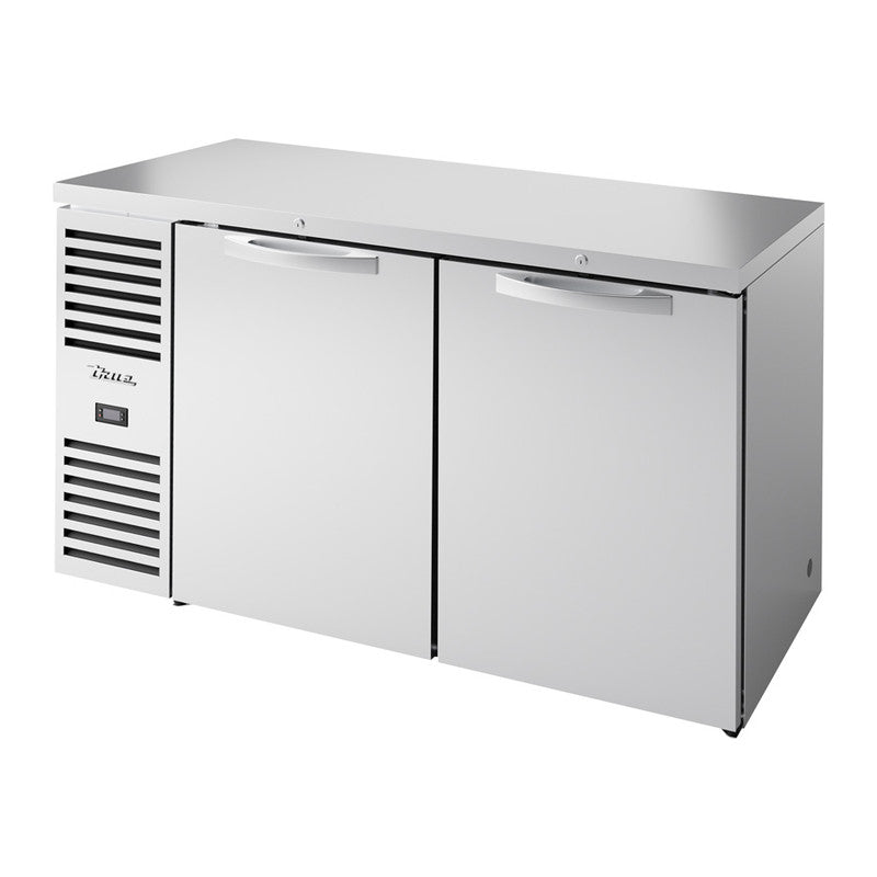 True TBR60-RISZ1-L-S-SS-1 Back Bar Cooler, 60" Wide, 2 Doors