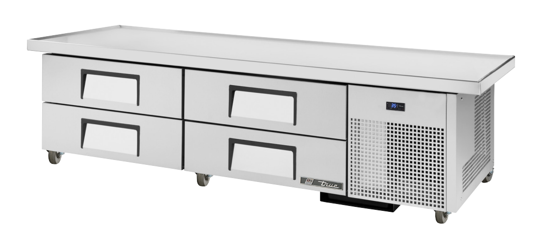 True TRCB-79-86 Refrigerated Base, 86 1/4" Wide, 4 Drawer