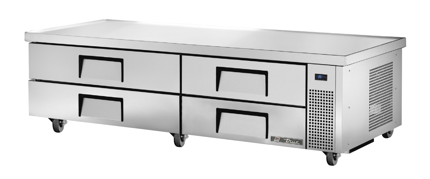 True TRCB-82-84 Refrigerated Base, 84" Wide, 4 Drawer