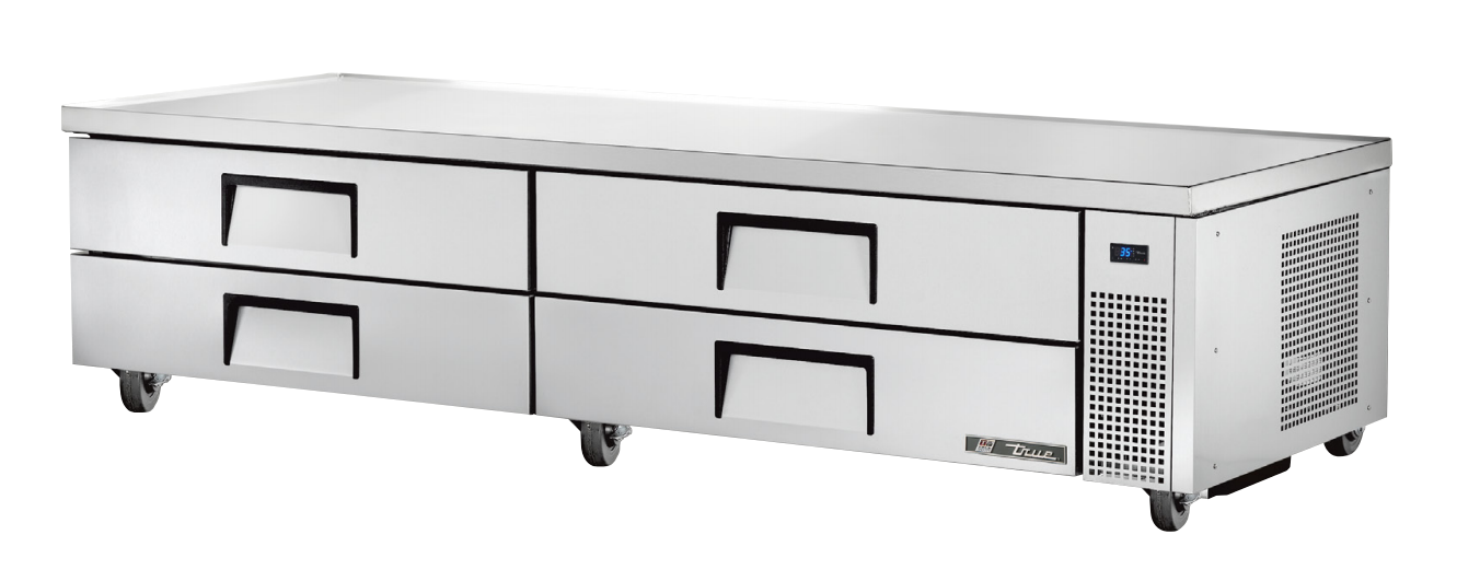 True TRCB-96 Refrigerated Base, 95 1/2" Wide, 4 Drawer