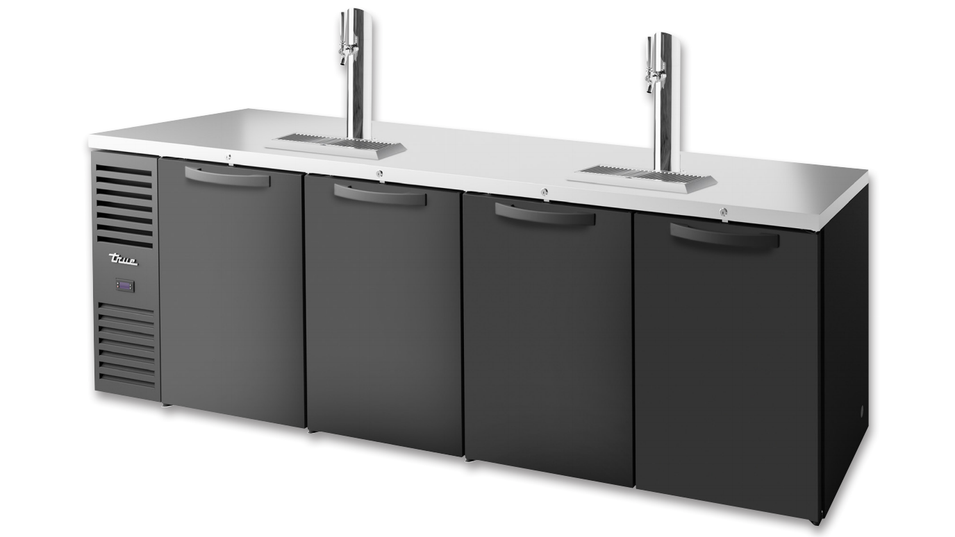 True TDR108-RISZ1-L-B-SSSS-1 Beer Dispenser, 108" Wide, 4 Doors