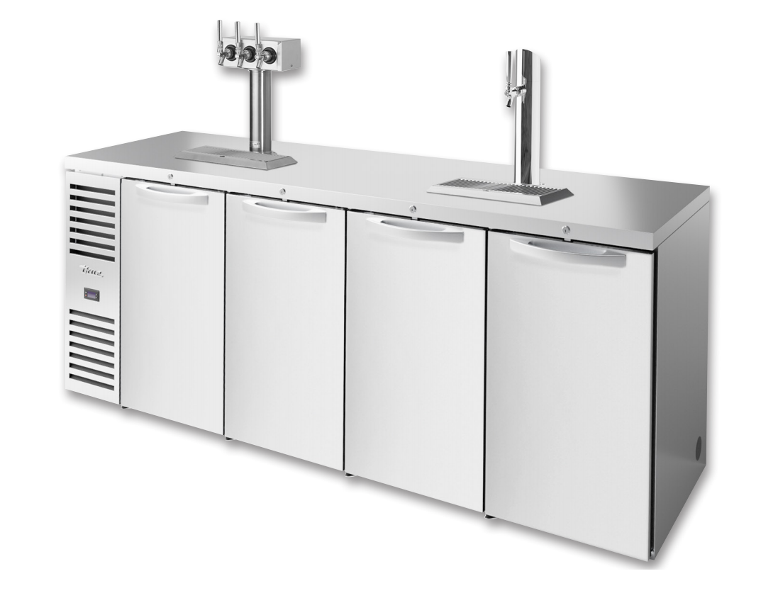 True TDR92-RISZ1-L-S-SSSS-1 Beer Dispenser, 92" Wide, 4 Doors