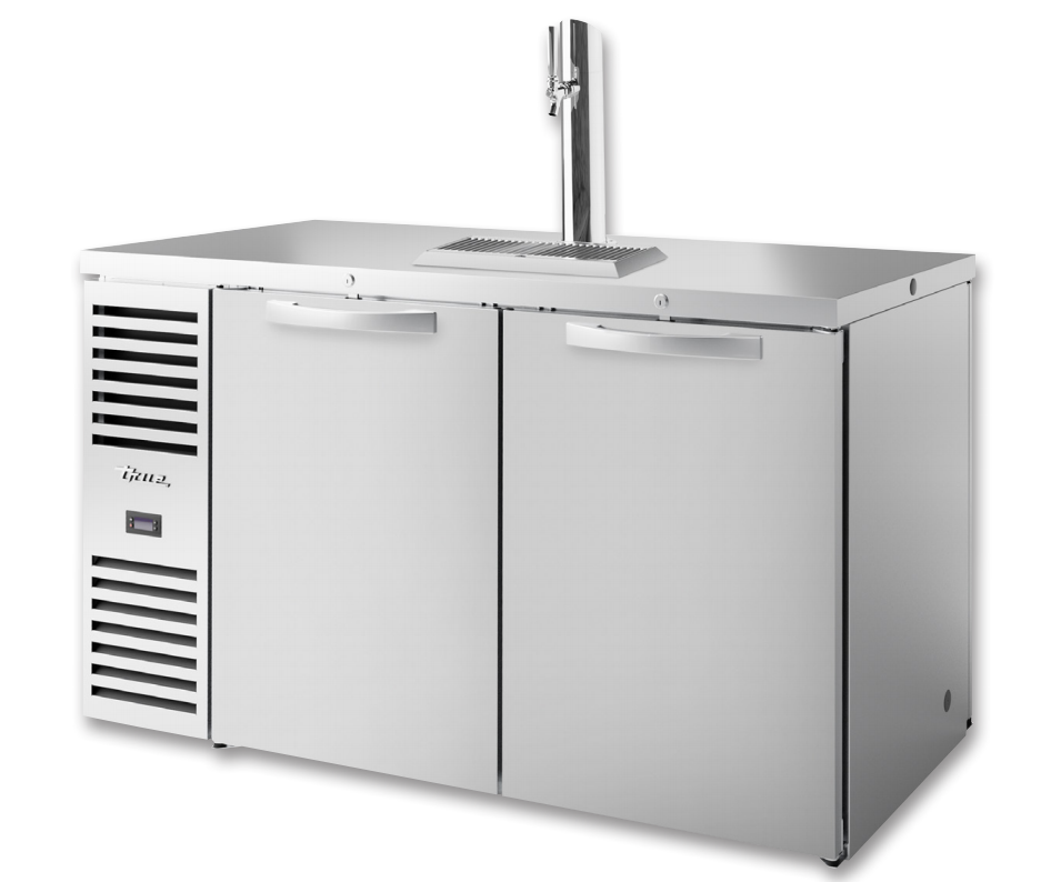 True TDR60-PTSZ1-L-S-SS-SS-1 Beer Dispenser, 60" Wide, 4 Doors