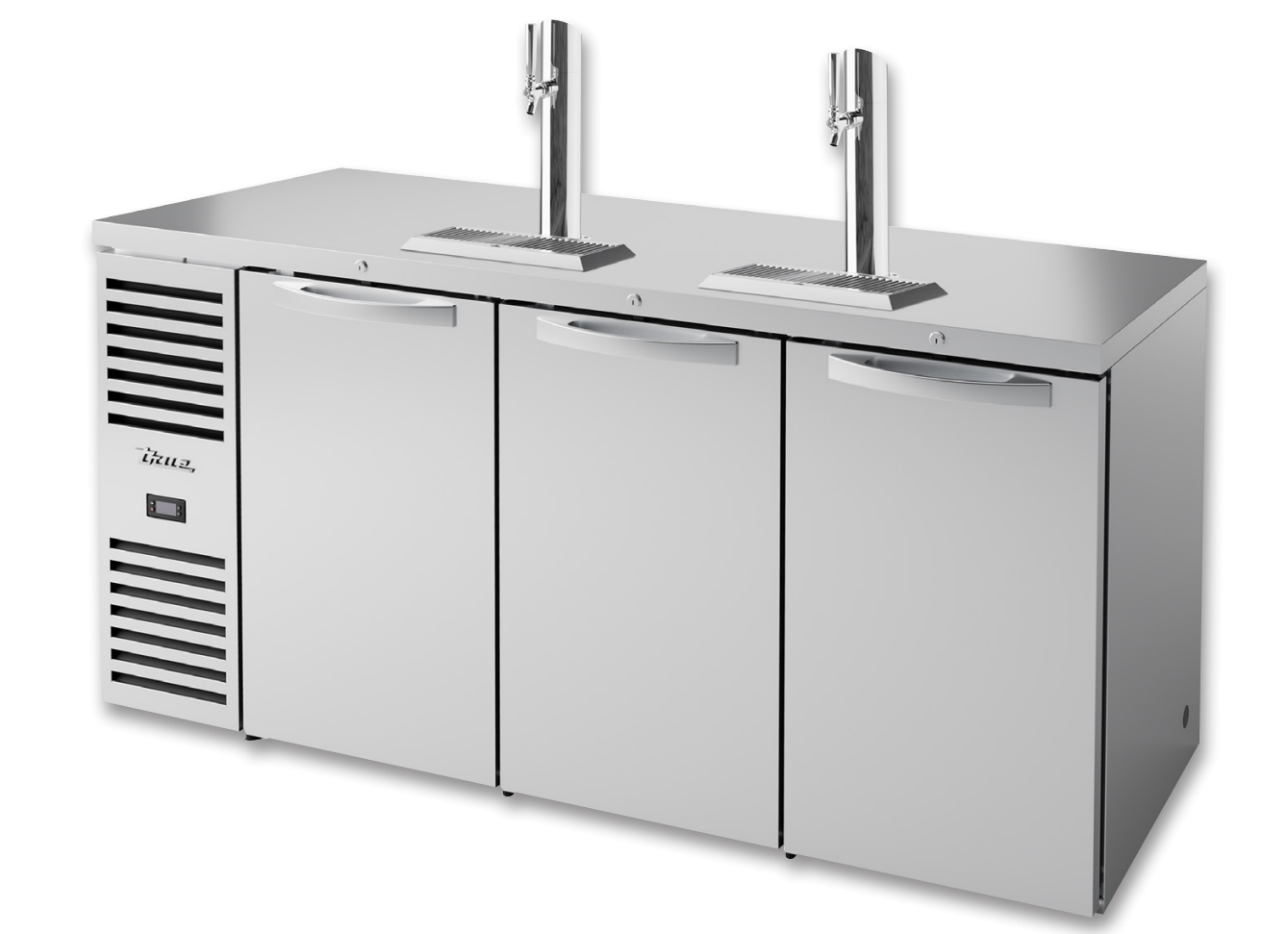 True TDR72-RISZ1-L-S-SSS-1 Beer Dispenser, 72" Wide, 3 Doors