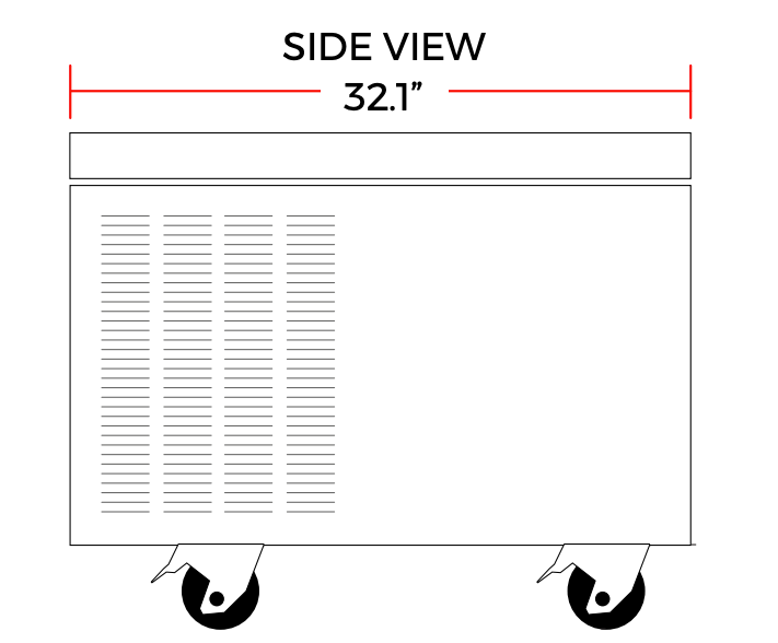 Coldline CB72 72" 4 Drawer Stainless Steel Refrigerated Chef Base