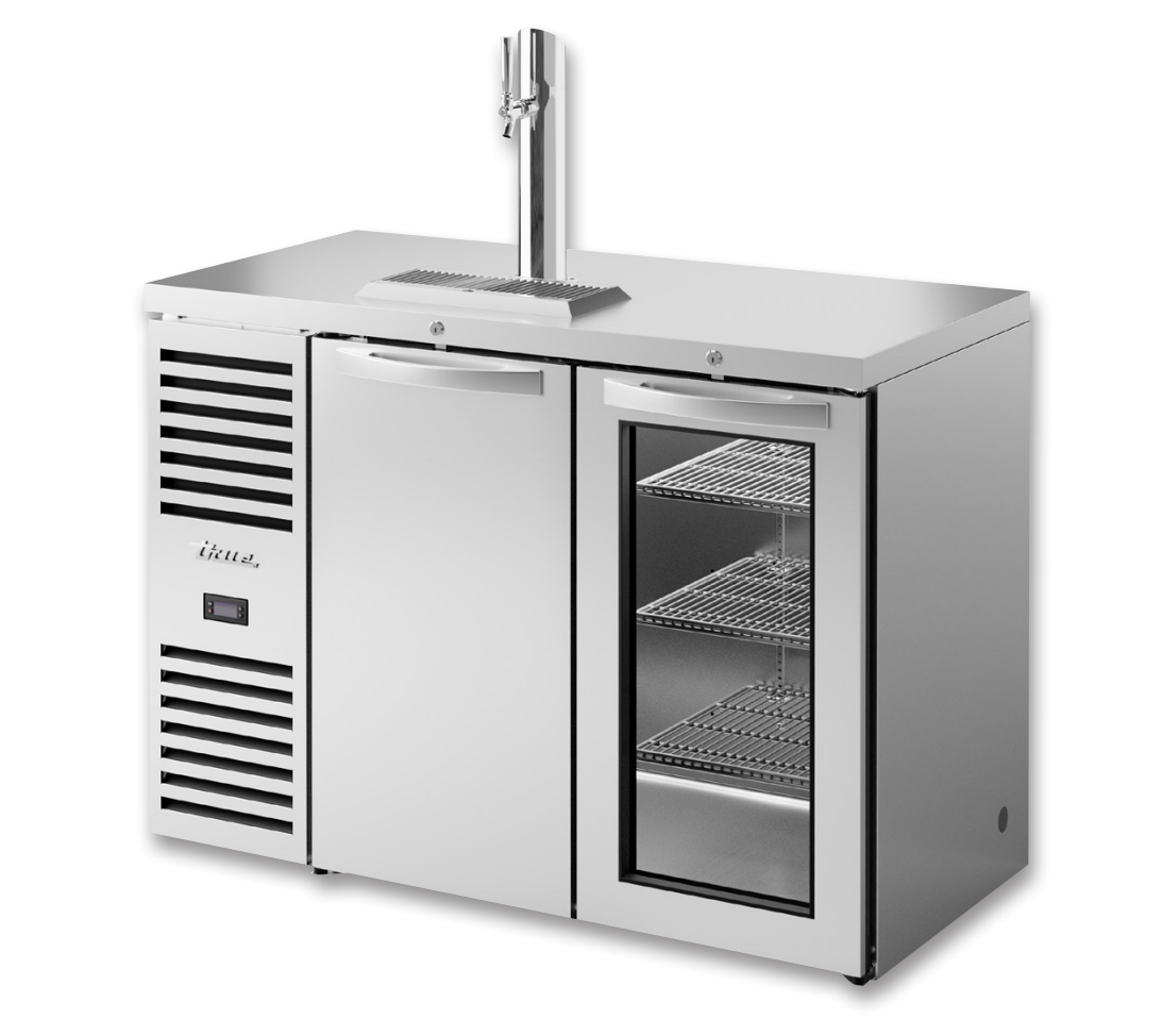 True TDR48-RISZ1-L-S-SG-1 Beer Dispenser, 48" Wide, 2 Doors