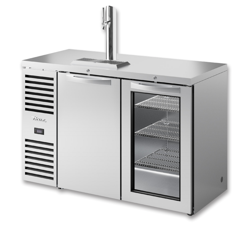 True TDR52-RISZ1-L-S-SG-1 Beer Dispenser, 52" Wide, 2 Doors