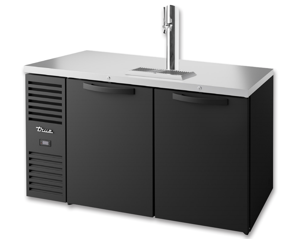 True TDR60-RISZ1-L-B-SS-1 Beer Dispenser, 60" Wide, 2 Doors